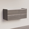 Trendline basic onderkast met greeplijst aluminium 120 Silver Oak