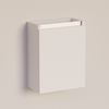 Trendline basic fonteinkast met greeplijst Aluminium Mat Wit