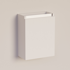 Trendline basic fonteinkast met greeplijst Aluminium Mat Wit