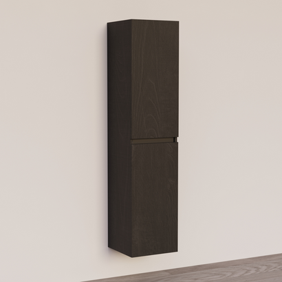 Trendline basic kolomkast met greeplijst Mat Zwart Black Oak