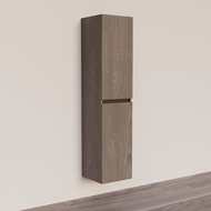 Trendline basic kolomkast met greeplijst Mat Zwart Silver Oak