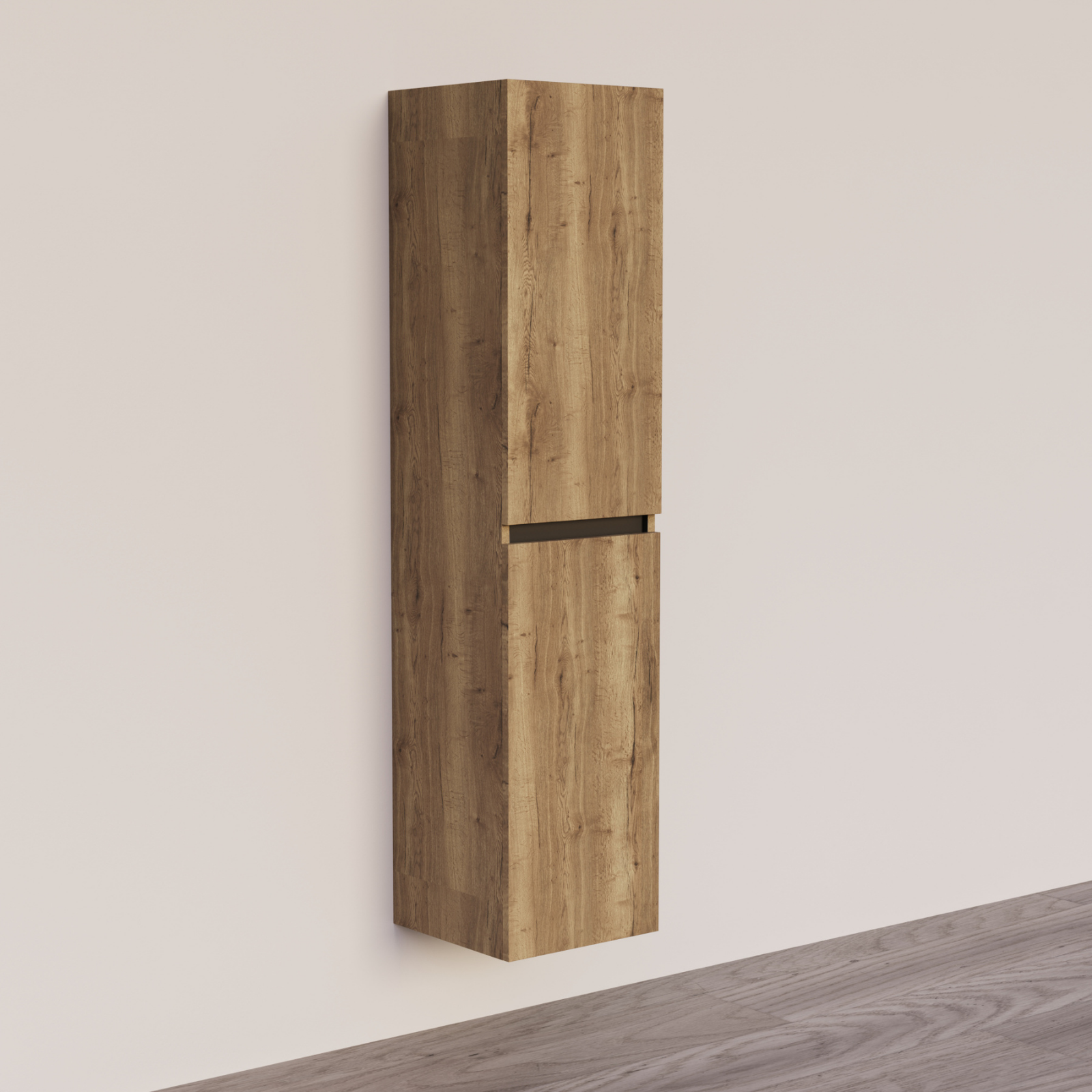 Trendline Basic kolomkast met greeplijst Mat Zwart