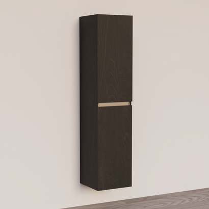 Trendline basic kolomkast met greeplijst aluminium Black Oak