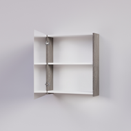 Trendline basic spiegelkast dubbel gespiegeld 60 Silver Oak