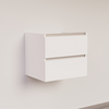 Trendline basic onderkast met greeplijst aluminium 60 Hoogglans Wit