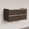 Trendline basic onderkast met greeplijst aluminium 100 Brown Oak