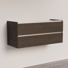 Trendline basic onderkast met greeplijst aluminium 120 Brown Oak