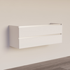 Trendline basic onderkast met greeplijst aluminium 140 Hoogglans Wit