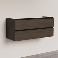 Trendline basic onderkast met greeplijst Mat Zwart 120 Brown Oak