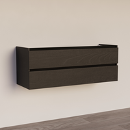 Trendline basic onderkast met greeplijst Mat Zwart 140 Black Oak