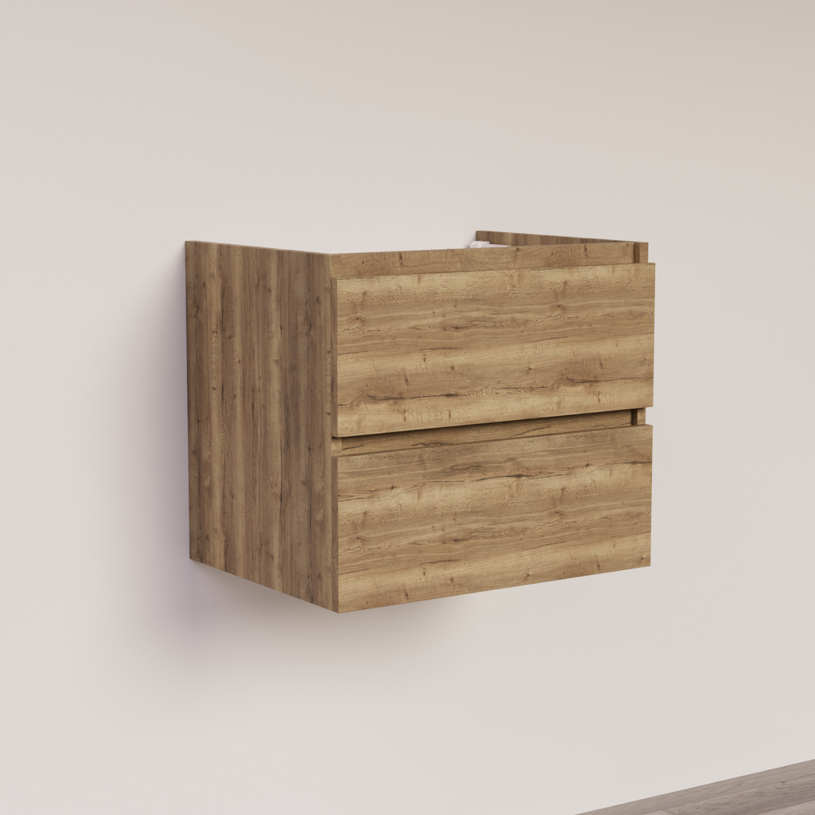 Trendline basic onderkast met greeplijst in korpus kleur 60 Tabak Oak