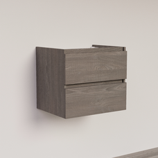 Trendline basic onderkast met greeplijst in korpus kleur 80 Silver Oak