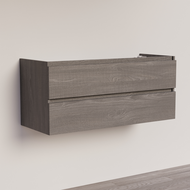 Trendline basic onderkast met greeplijst in korpus kleur 120 Silver Oak