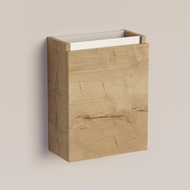 Trendline basic fonteinkast met greeplijst Aluminium Natural Oak