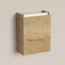 Trendline basic fonteinkast met greeplijst Aluminium Natural Oak