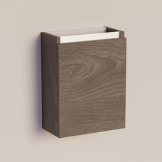 Trendline basic fonteinkast met greeplijst Aluminium Silver Oak