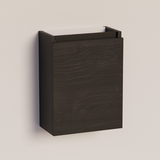 Trendline basic fonteinkast met greeplijst Mat Zwart Black Oak