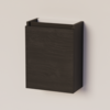 Trendline basic fonteinkast met greeplijst Mat Zwart Black Oak