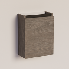 Trendline basic fonteinkast met greeplijst Mat Zwart Silver Oak