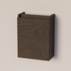Trendline basic fonteinkast met greeplijst in korpus kleur Brown Oak