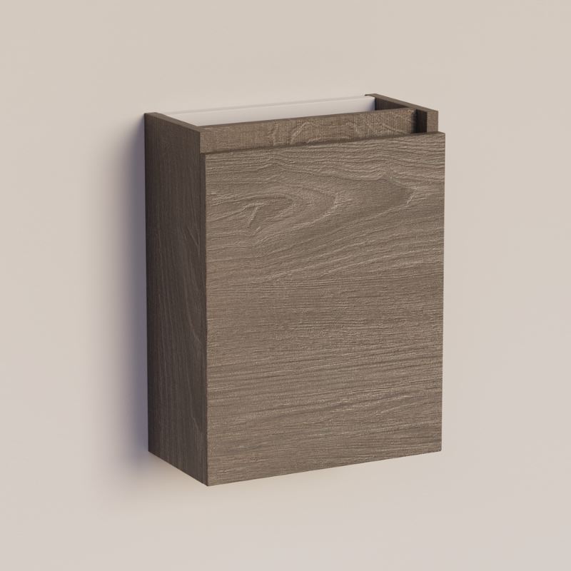 Trendline basic fonteinkast met greeplijst in korpus kleur Silver Oak
