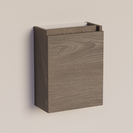 Trendline basic fonteinkast met greeplijst in korpus kleur Silver Oak