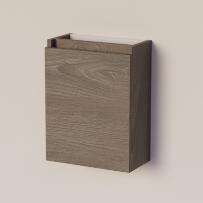 Trendline basic fonteinkast met greeplijst in korpus kleur Silver Oak