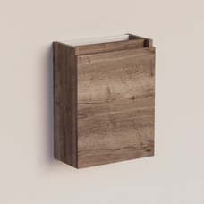 Trendline basic fonteinkast met greeplijst in korpus kleur Tabak Oak