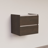 Trendline basic onderkast met greeplijst aluminium  60 Brown Oak