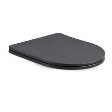 Budget rimfree compact Mat Zwart toiletzitting