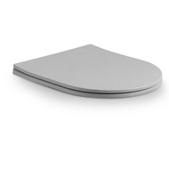 Color Line rimfree compact Mat Grijs toiletzitting