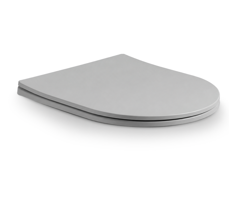 Color Line rimfree Compact Mat Grijs Slim toiletzitting