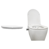 Easy flush rimfree met Bidet slim toiletzitting