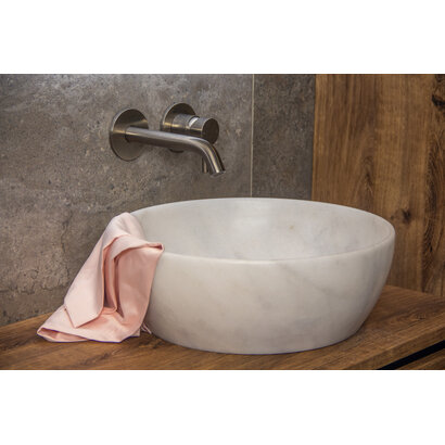 Waskom Marmer Rond Imperial White
