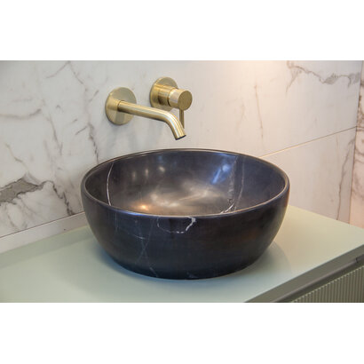 Waskom Marmer Rond Black Emperador