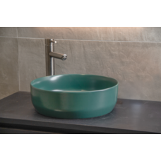 Waskom Keramiek Victoria Color Line incl. clickwaste Mat Jade Groen