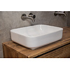 Waskom Keramiek Minerva Color Line incl. clickwaste Glans Wit