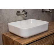 Waskom Keramiek Minerva Color Line incl. clickwaste Glans Wit