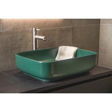 Waskom Keramiek Minerva Color Line incl. clickwaste Mat Jade Groen