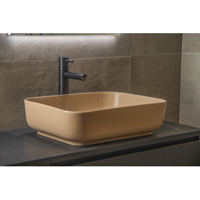 Waskom Keramiek Minerva Color Line incl. clickwaste Mat Zand Beige