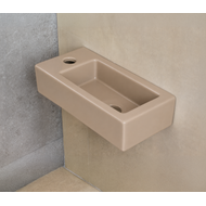 Fontein Keramiek Mat Zand Beige Qubic Mini