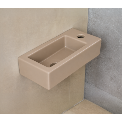 Fontein Keramiek Mat Zand Beige Qubic Mini