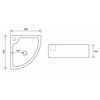 Fontein Solid Surface Corner 30x30x10 cm