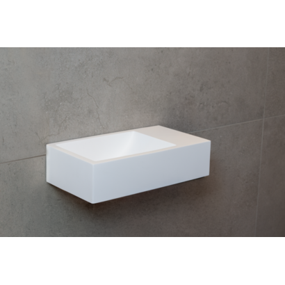 Fontein Solid Surface Recto 40x22x10 cm zonder kraangat
