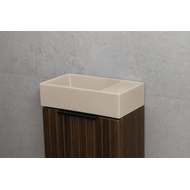 Fontein Keramiek Mat Zand Beige zonder kraangat