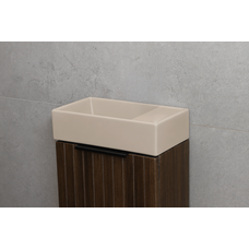 Fontein Keramiek Mat Zand Beige zonder kraangat