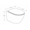 Wandcloset Color Line rimfree Compact Slim Mat Wit