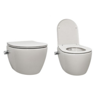 Wandcloset Easy Flush rimfree Standaard met bidet Slim