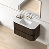 Badmeubelset Eleonora 100 Keramiek Dark Walnut zonder spiegel