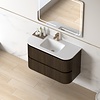 Badmeubelset Eleonora 100 Keramiek Dark Walnut zonder spiegel